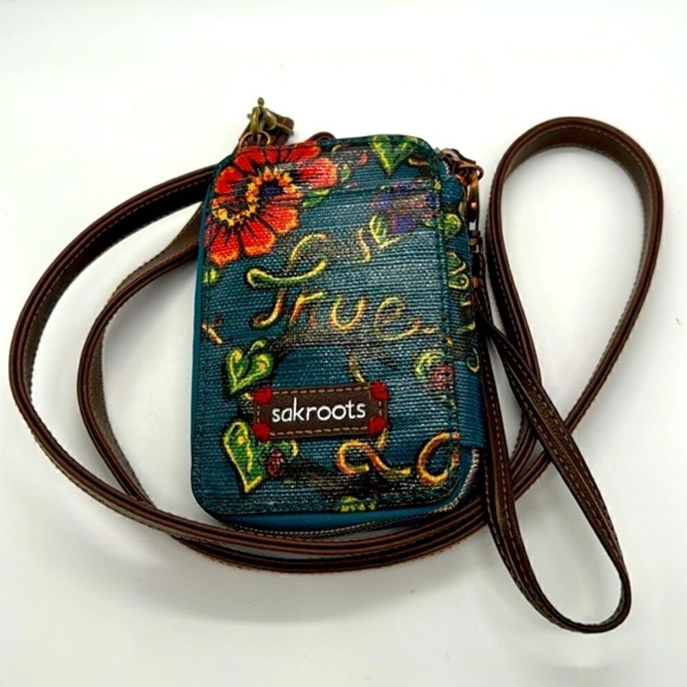 Sakroots True Love Lagoon Crossbody Wristlet